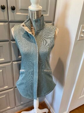 Exofficio Blue and Gray Sleeveless Vest, Size XS (0 - 2)